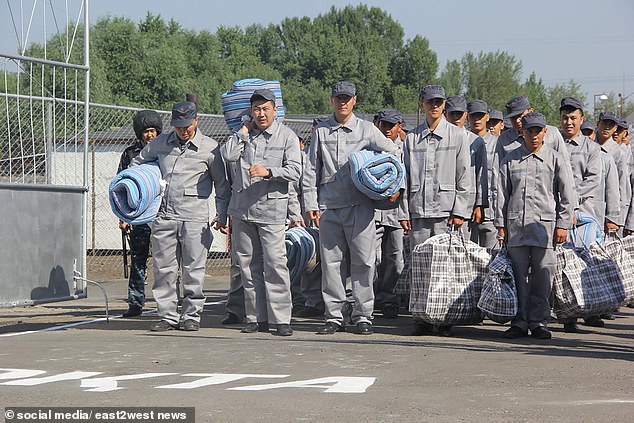 The UK government is reportedly considering joining Kazakhstan as one of the few countries where chemical castration could be mandatory. Pictured: Convicted paedophiles in Kazakhstan facing mandatory chemical castration