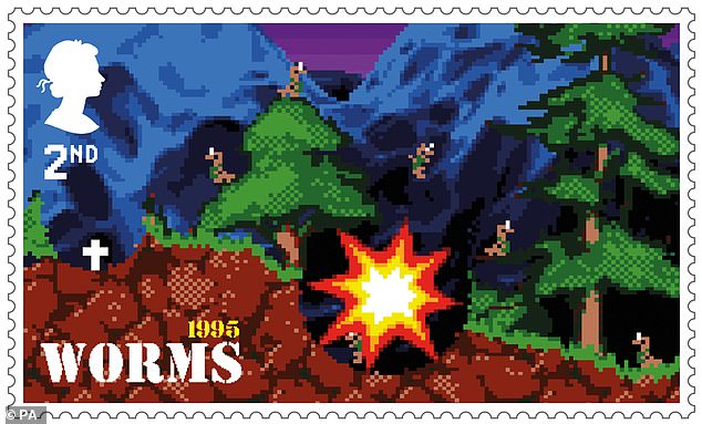 Iconic: The Worms video game series was immortalised by Royal Mail in 2020 with a stamp