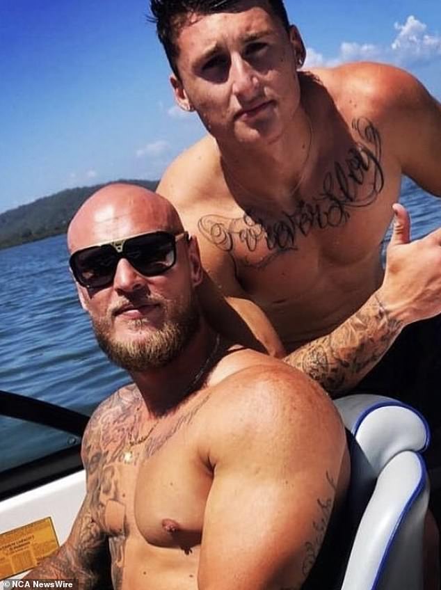 Troy Xerri (pictured left with Bronson, right) has been granted bail over an alleged violent home invasion which a court heard, left a man with multiple fractures in his skull