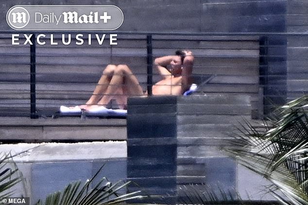 In exclusive photos obtained by the Daily Mail, the NFL icon, 47, bared all as he showcased his tanned, muscly frame while relaxing at his 'Billionaire Bunker' in Indian Creek - just across the way from ex Bundchen's $11.5 million pad