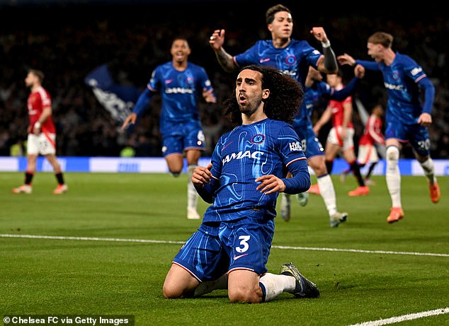 Marc Cucurella scored the only goal as Chelsea earned a vital 1-0 win over Man United