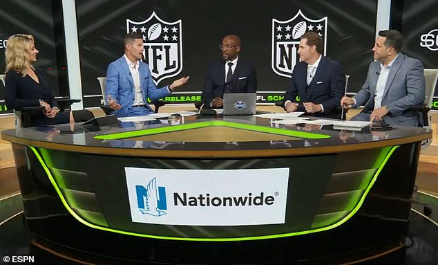 ESPN's Dan Orlovsky (second left) has predicted a nightmarish start for the Steelers
