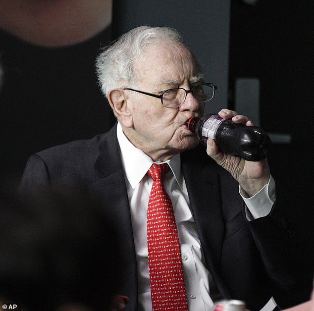 Investment sage Warren Buffett, 94, doesn't just love his cherry Coca Cola, he has invested more than $1bn in the company