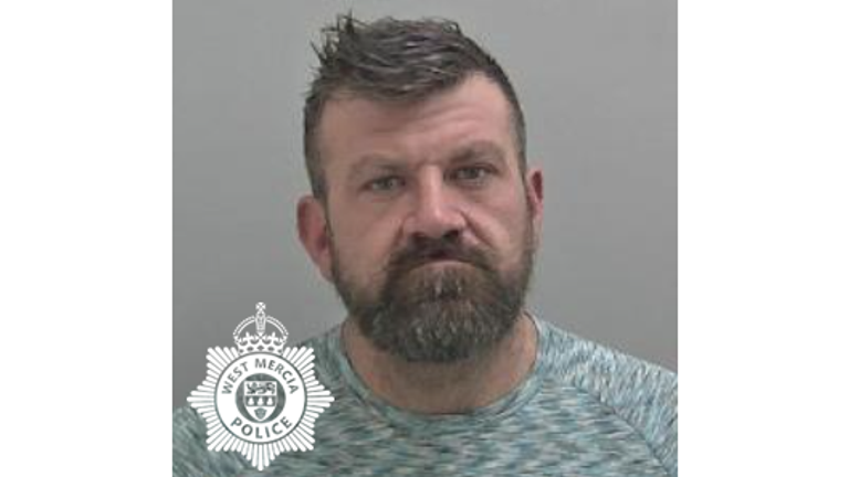 recropped pic of Craig Nunn, 40, of Sandy Lane in Stourport who was jailed for 14 years at Worcester CC on 16 May 2025 for death by dangerous driving of 3-week old baby on 26 Oct 2024 on A451. Pic: West Mercia Police

