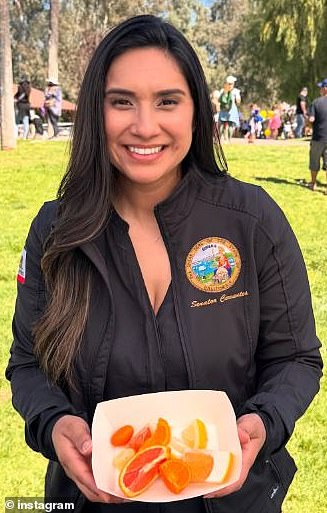 Cervantes (pictured) represents Senate District 31, which embodies portions of parts of Riverside and San Bernardino counties. She assumed the role in December 2024