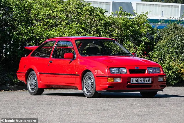 The upcoming sale of 17 Fast Fords will take place on 17 May and the draw of the lots is this Rosso Red 1986 Sierra Cosworth specially commissioned by the 14th Duke of Bedford