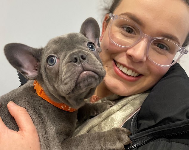 Lucy Clark, 28, is a self-confessed Temu addict. She was lured to the shop when looking for a novelty toy for her two-year-old French Bulldog Rickson