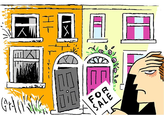 Derelicts: Almost one million homes are standing empty across the UK, the majority of which have been vacant for more than six months