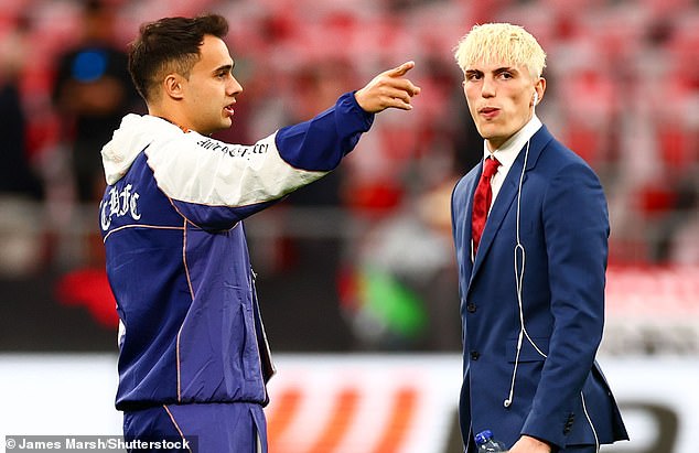 Alejandro Garnacho cut a dejected figure as news of the Manchester United's starting XI broke