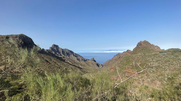 The valley where Mr Slater's body was found