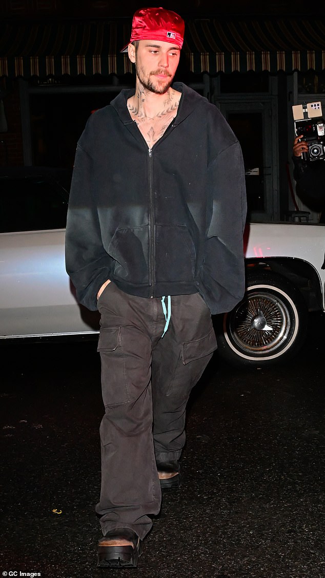 Justin Bieber, 31, has broken silence on the explosive Sean 'Diddy' Combs allegations just days after the disgraced music mogul's sex trafficking trial began this week on Monday; seen in February in NYC