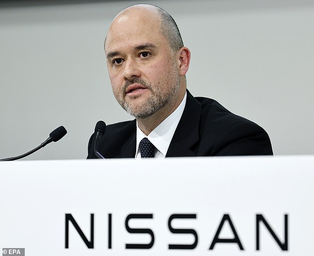 Nissan president and chief executive Ivan Espinosa said in a press conference on Tuesday: 'In Europe, we will strengthen our presence by assembling more electric models in Sunderland'