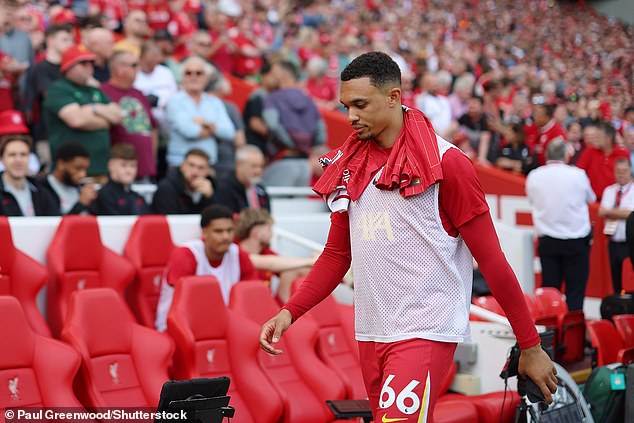 Alexander-Arnold was booed by some Liverpool fans during their clash with Arsenal last week