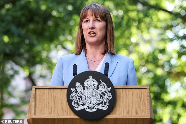 Pressure: Fears are mounting that Chancellor Rachel Reeves (pictured) will have to raise tax rises this autumn to make her Budget numbers add up
