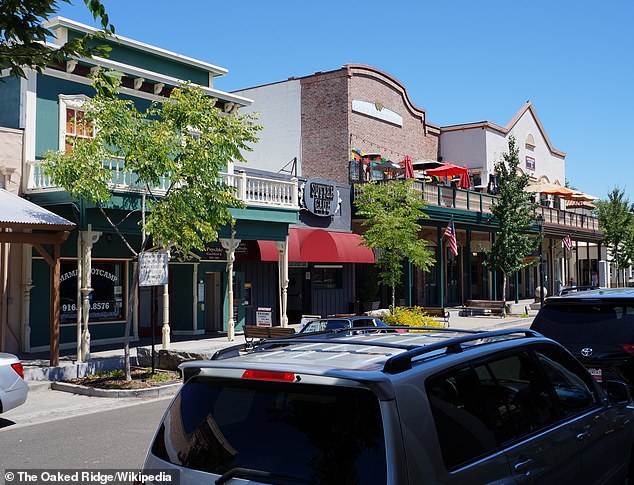 Folsom, located in Sacramento City, was the highest-ranked California city (pictured: historic street in Folsom)
