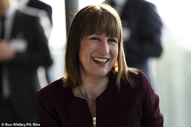Relief: Chancellor Rachel Reeves has been buoyed by Britain’s rip-roaring service sector which has helped drive expansion in the first quarter