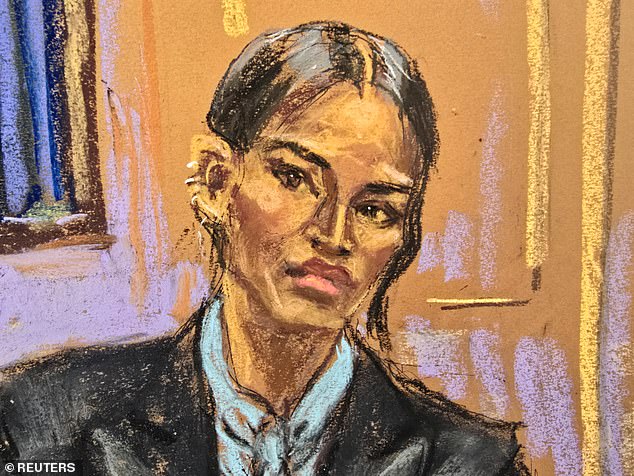 Sean ' Diddy ' Combs' legal team went on the offensive Thursday, producing text messages where ex-girlfriend Cassie Ventura (pictured in court sketch) claimed she 'loved' Combs' 'freak-offs'