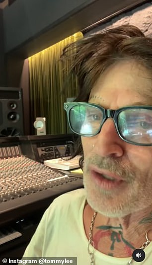 Lee posted a clip Thursday in which he said he was in the studio, creating a new track titled Stupid Girl