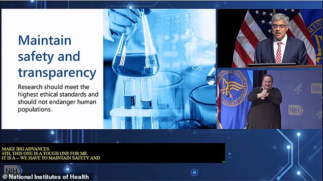 Dr Bhattacharya triggered the walkout after suggesting that NIH-funded research may have inadvertently led to the Covid pandemic