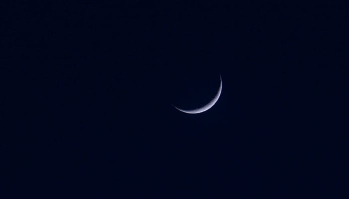 Representational image of a crescent moon in the night sky. — Pexels