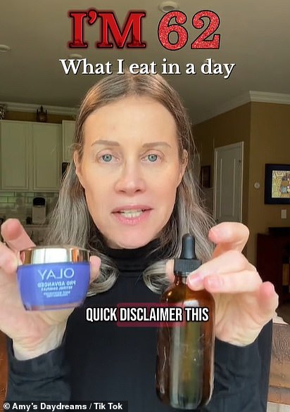 Amy, who shares content about anti-aging meals on TikTok, posted a viral video where she told her 59,000 followers how she keeps her complexion looking younger than ever