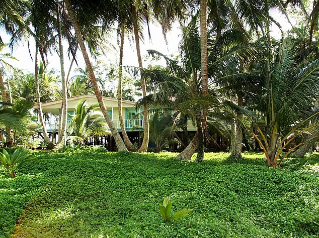 For the small price tag, the new owner of Iguana Island will be given the keys to the main house (pictured)
