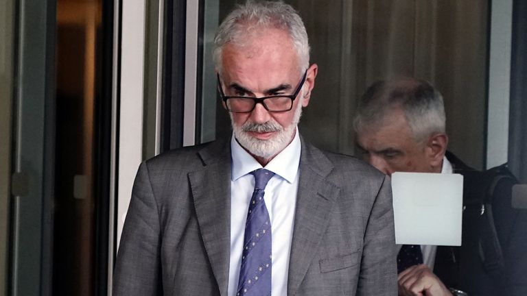 Commander Julian Bennett outside a Metropolitan Police misconduct hearing at Palestra House, south east London. Bennett, who wrote an anti-drugs strategy for the Metropolitan Police, allegedly took LSD and magic mushrooms while off duty and smoked cannabis daily, the hearing has been told. Picture date: Monday July 31, 2023.