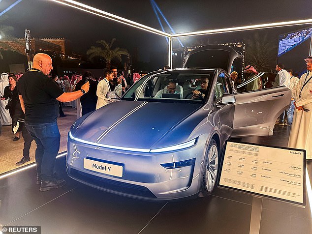 Tesla saw another fall in UK registrations last month. A spokesperson for the US brand said the downturn seen in April and May was due to the awaited arrival of the new Model Y (pictured)