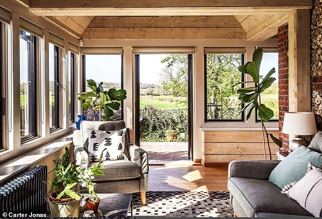 Heavenly: A gorgeous garden room in the property is the perfect place to relax