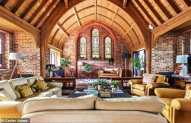 Divine: This three-bedroom converted former Victorian chapel in Bramdean could be yours