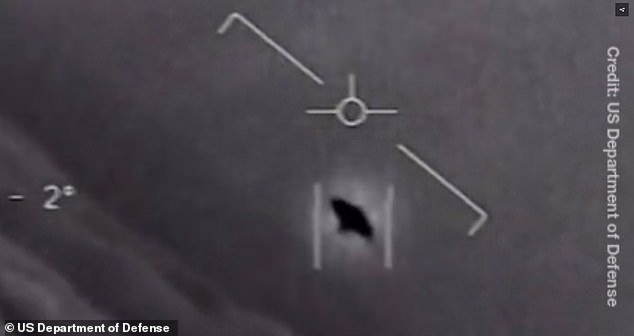 A branch of the government sifted sifted UFO reports spanning back to 1945, finding several cases where high-ranking military officials misled the public and their own colleagues. Pictured is a 2004 case, capturing a mysterious object over California
