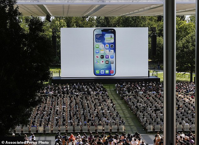 Apple's annual developers conference on Monday focused mostly on incremental advances for software rather than any dramatic changes. Attendees watch a presentation during the event on the Apple campus in Cupertino, June 9, 2025