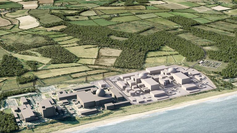 Sizewell C site CGI