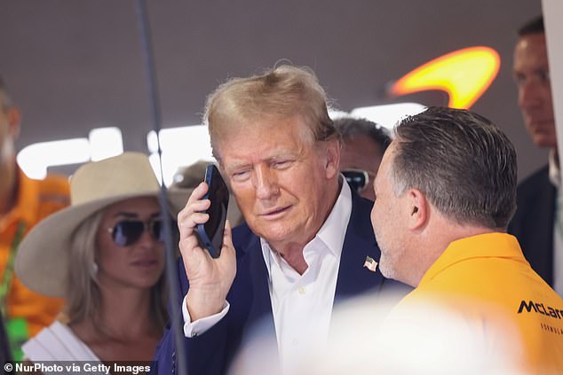 Prime Minister Sir Keir Starmer and US President Donald Trump on May 8 agreed a tariff deal which meant US tariffs on UK cars would drop to 10 per cent for the first 100,00 vehicles exported. (Trump is pictured with the McLaren team at the Miami F1 GP in 2024)