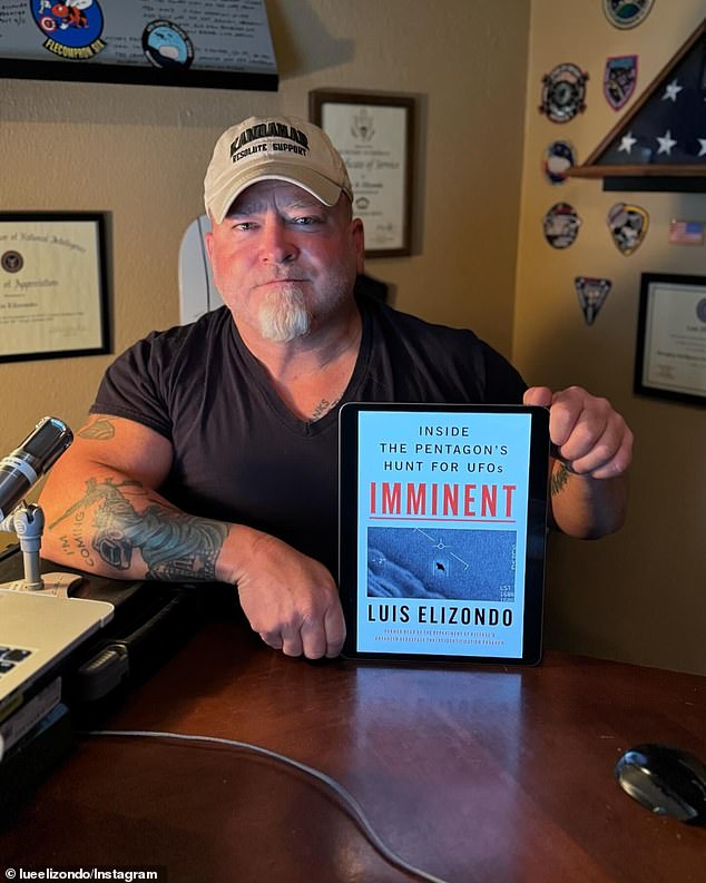 Despite this new information, UFO advocates such as Luiz Elizondo (pictured) have doubled down on their beliefs. Mr Elizondo appeared to insinuate that the recent investigation was, itself, part of a conspiracy to hide the truth about UFOs