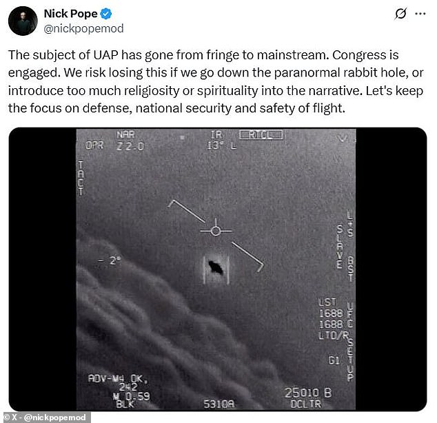 UFOs are at risk of 'going down the paranormal rabbit hole', an expert has warned in wake of a bombshell report by the Wall Street Journal