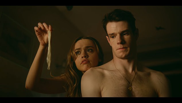 Aimee Lou Wood and Connor Swindells in a still from Sex Education