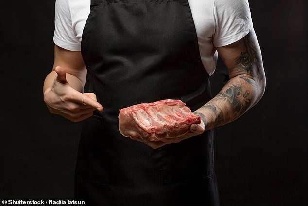 Meat eaters were more likely to value conforming to social norms, safety, and ensuring the welfare of those close to them (stock image)