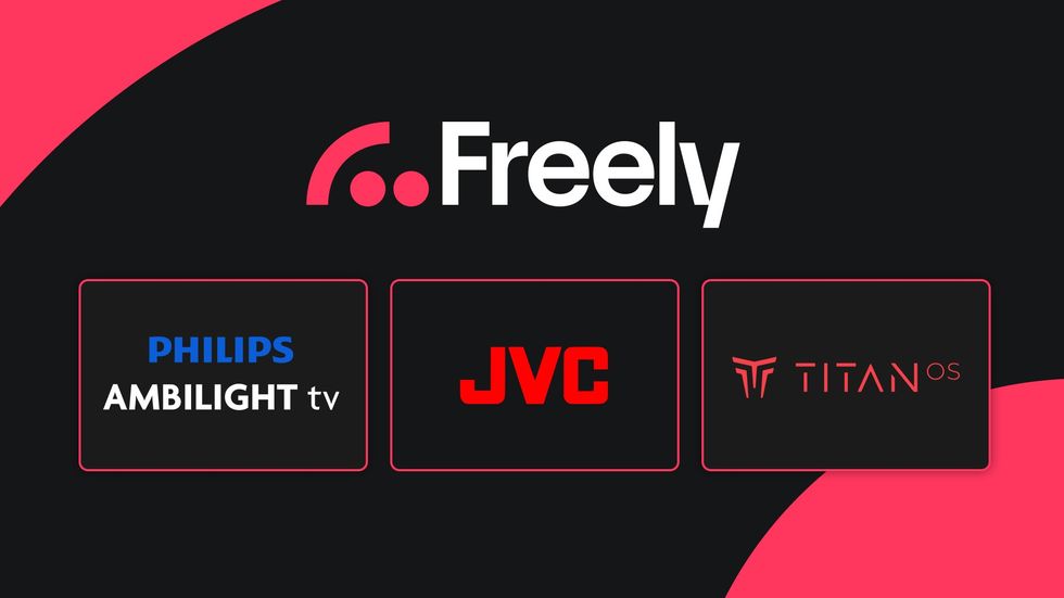 logos of the new tv brands that have agreed to add support for Freely TV