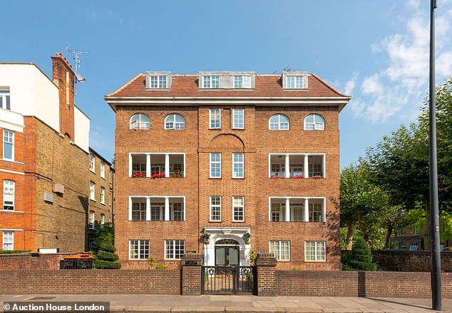 Smart: The property is located in this block in Chelsea, where flats can fetch up to £1.25m
