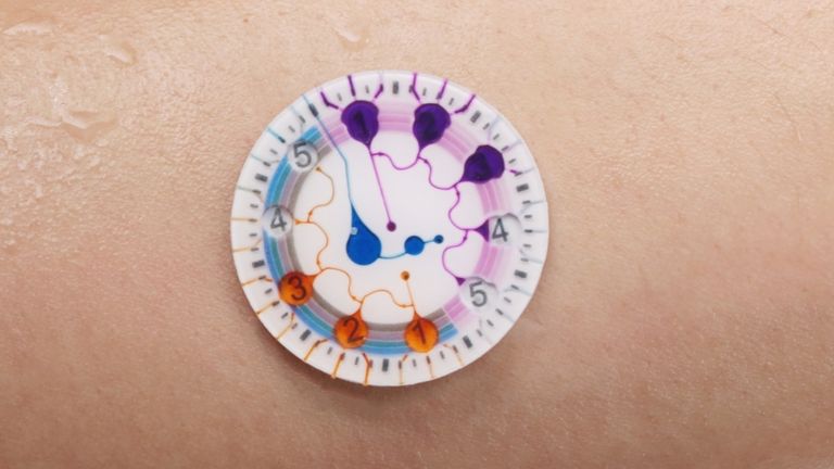 A prototype for an Epicure sweat patch in 2018. File pic: Epicore Biosystems/AP
