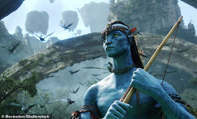 In James Cameron's epic 2009 film 'Avatar', characters exist in a beautiful forested landscape with vast forests and mountains