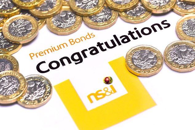 Prize pot: Each £1 Premium Bond purchased from the Treasury-owned bank NS&I has only a 22,000-to-one chance of winning, with the average return 3.8% a year