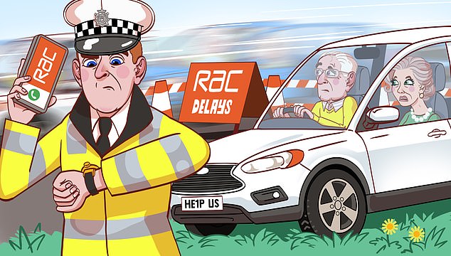 Left stranded: A reader was left waiting for two days by the RAC after their car had to be towed to safety following a breakdown