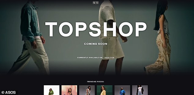 Return: Topshop and Topman will return to the high street for autumn via a wholesale partner initially