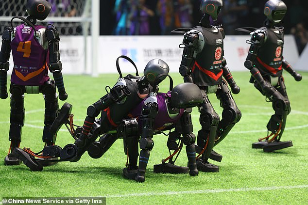 The robots struggle with 'dynamic obstacle avoidance', meaning they often crash into other players despite moving slowly