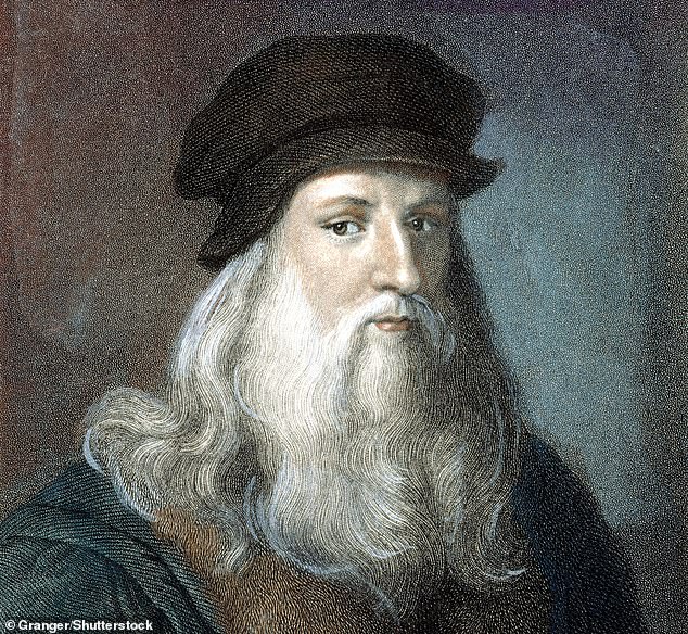 Da Vinci (pictured) was one of the most brilliant thinkers in history, renowned for his stunning artworks and profound scientific insights