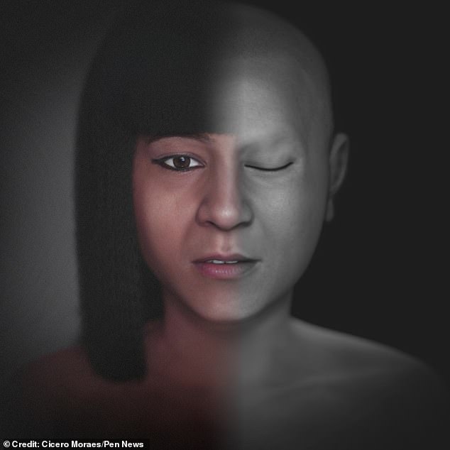 Cicero Moraes, lead author of the new study, used scan data from the mummy's skull to recreate Meresamun's likeness