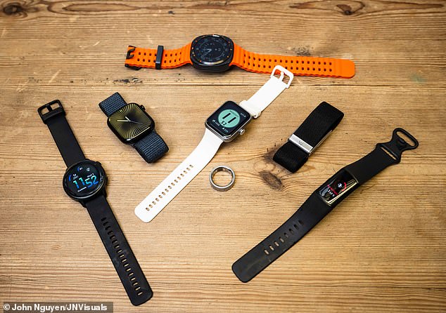 Harry trials all watches and the ring at once to see which were the best at tracking how many calories you're burning
