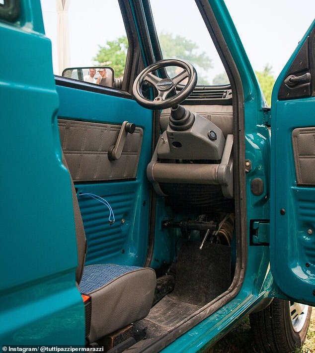 The single-seater Fiat Panda, just 19.6 inches (50cm) wide, fits one person ¿ as long as they're slender enough to fit in it